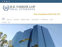 Tablet Screenshot of mrparkerlaw.com